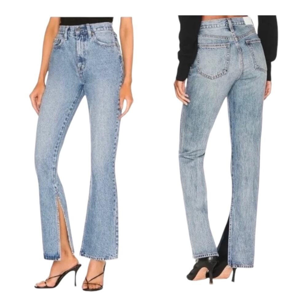 PISTOLA Alexa High Rise Slim Flare with Slit in Constance Size 27